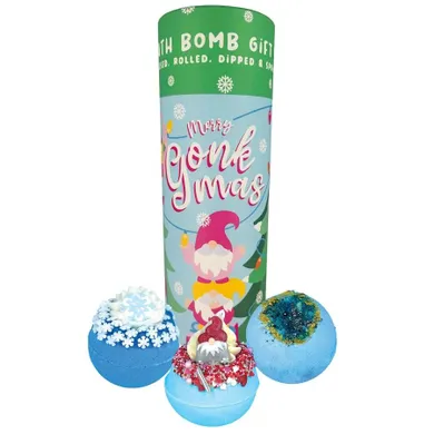 Bomb Cosmetics, Merry Gonkmas, tuba upominkowa z kulami do kąpieli, 3 szt.