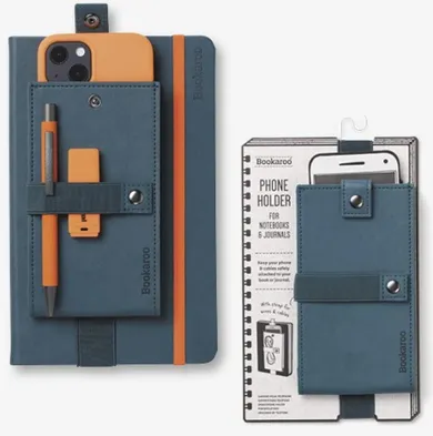 Bookaroo, Phone Holder, uchwyt na telefon do książki lub notatnika, morski