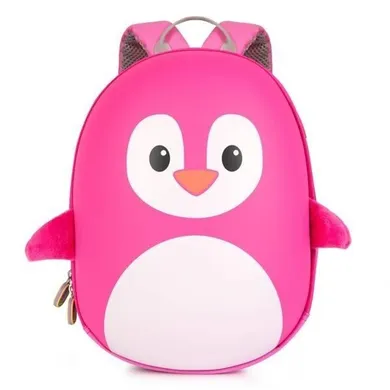 Boppi, plecak dla przedszkolaka, różowy pingwin