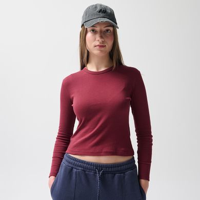 Bordowa koszulka z długim rękawem NOWEAR