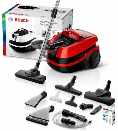 Bosch, AquaWash&Clean, odkurzacz, BWD 421 PET