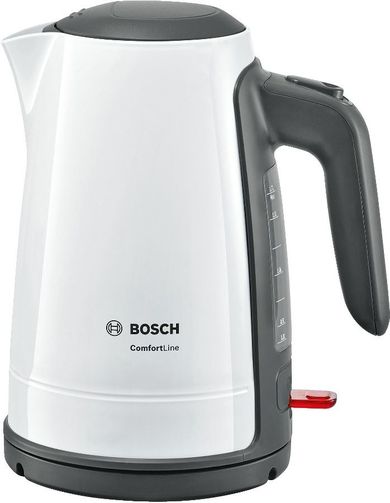 Bosch, czajnik bezprzewodowy, TWK 6A011, biały, 1.7l