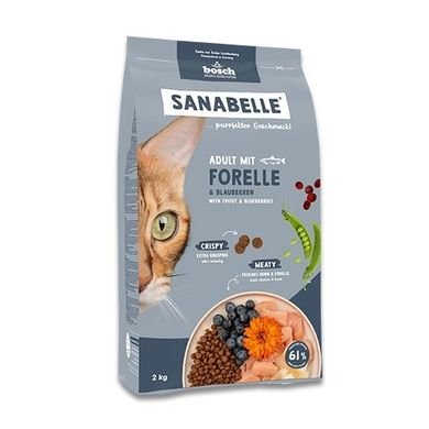 Bosch, Sanabelle, Adult, Pstrąg, karma sucha dla kota, 2 kg
