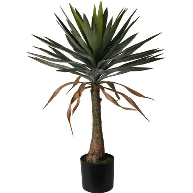 Botanical Decoration, sztuczna juka w doniczce, drzewko, 90 cm