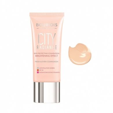 Bourjois, City Radiance, podkład rozświetlający, 01 Rose Ivory, 30 ml