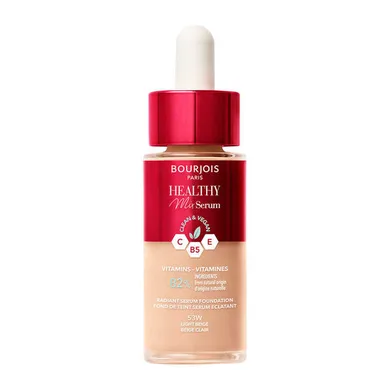 Bourjois, Healthy Mix Serum, nawilżająco-rozświetlający podkład-serum do twarzy, 53W Light Beige, 30 ml