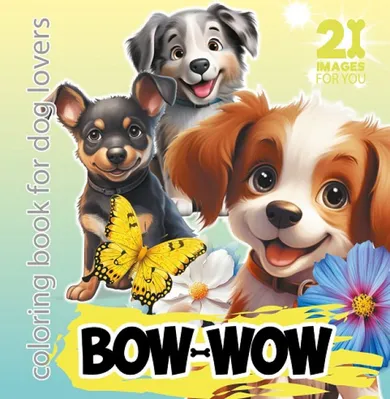 Bow Wow zielona. Kolorowanka usztywniana