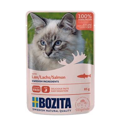 Bozita, Pouch HiG, karma mokra dla kota, Salmon, 85g