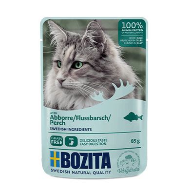 Bozita, Pouch Hig Perch, karma mokra dla kota, 85g