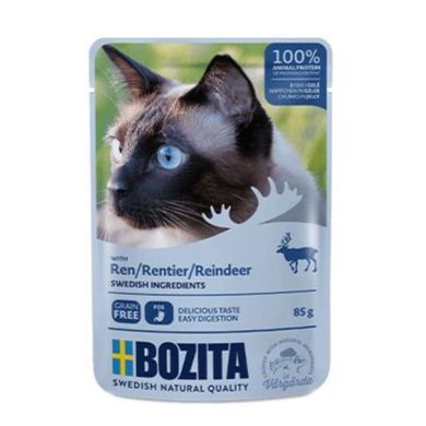Bozita, Pouch HiG Reindeer, karma mokra dla kota, 85g