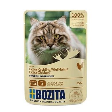 Bozita, Pouch, HiS Extra Chicken, karma mokra dla kota, 85 g