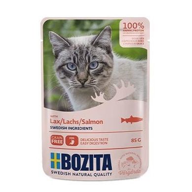 Bozita, Pouch, HiS Salmon, karma mokra dla kota, 85 g