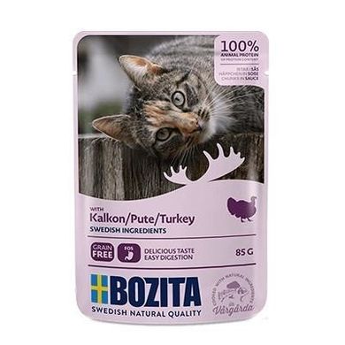 Bozita, Pouch, HiS Turkey, karma mokra dla kota, 85 g
