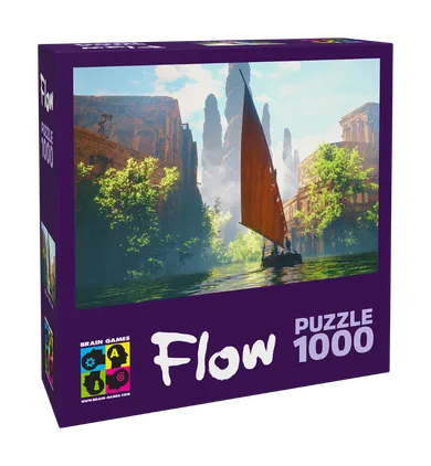 Brain Games, Flow, Boat, puzzle, 1000 elementów