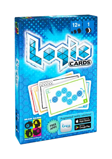 Brain Games, Logic Cards, Blue, gra karciana