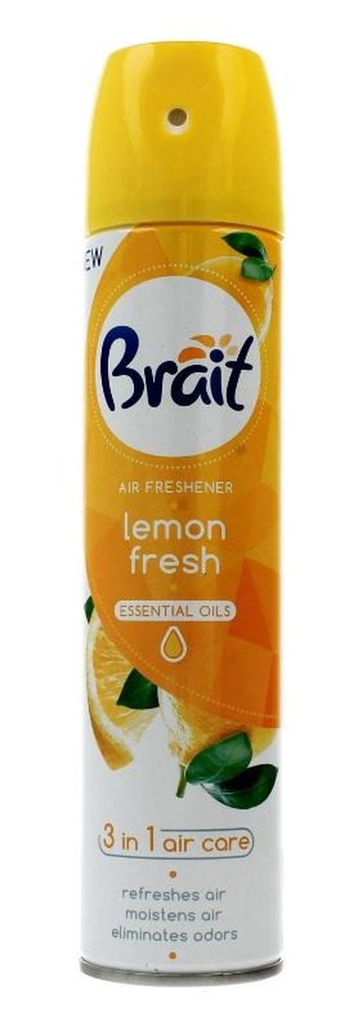 Brait, Air Care 3in1, odświeżacz powietrza klasyczny, lemon fresh, 300 ml