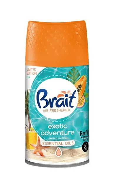 Brait, Exotic Adventure, odświeżacz powietrza, zapas, 250 ml