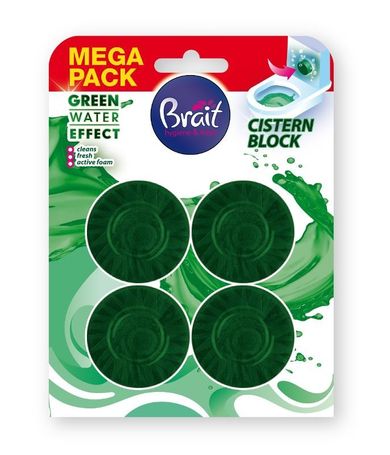 Brait, Green Water Effect, krążek do toalety, zielony, 4-50 g