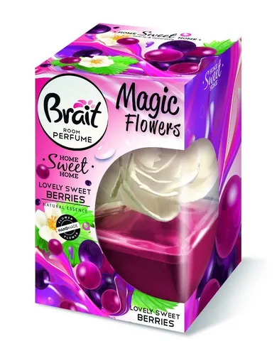 Brait Magic Flower, Lovely Sweet Berries, dekoracyjny odświeżacz powietrza, 75 ml