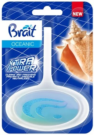 Brait, Xtra power, kostka toaletowa do wc w koszyku, oceanic, 40g