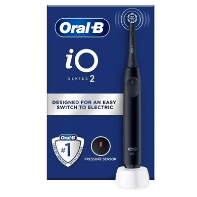 Braun, Oral-B, iO2, szczoteczka elektryczna, magnetyczna, Night Black