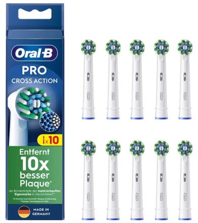 Braun, Oral-B, końcówki do szczoteczki elektrycznej CrossAction, 10 szt.