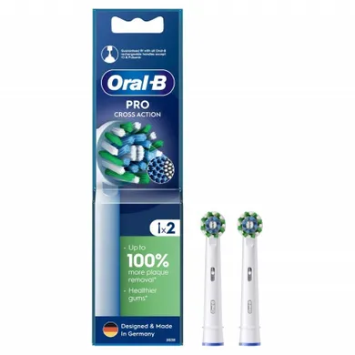 Braun, Oral-B, końcówki do szczoteczki elektrycznej CrossAction, 2 szt.