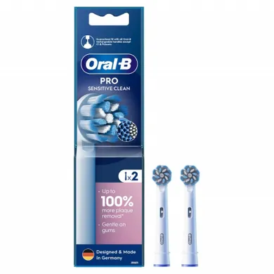 Braun, Oral-B, końcówki do szczoteczki elektrycznej Sensitive Clean, 2 szt.