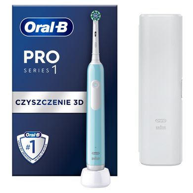 Braun, Oral-B, Pro Series 1, szczoteczka elektryczna z etui, niebieskia