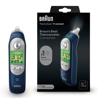 Braun, Thermoscan 7 IRT6575 connect, termometr elektroniczny do ucha z Bluetooth oraz aplikacją