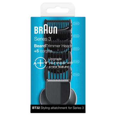 Braun, Series 3, Shave&Style, golarka elektryczna z trymerem 3w1 dla mężczyzn, 3000BT