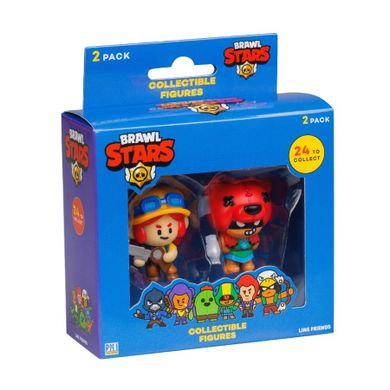 Brawl Stars, Jessie i Nita, figurki kolekcjonerskie, 2 szt.