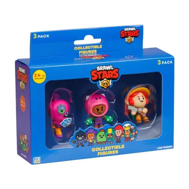 Brawl Stars, Tara, Rosa i Jessie, figurki kolekcjonerskie, 3 szt.