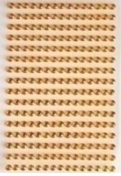 Brewis, dżety samoprzylepne, złote, 6 mm, 140 szt.