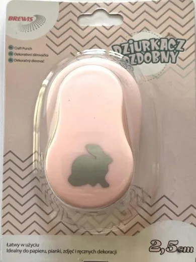 Brewis, dziurkacz ozdobny, Królik, 2.5cm