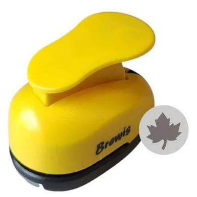 Brewis, dziurkacz ozdobny, liść, 7,6 cm