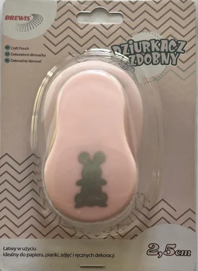 Brewis, dziurkacz ozdobny, Zając, 2.5cm