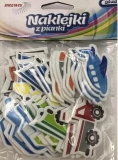 Brewis, naklejki piankowe, transport