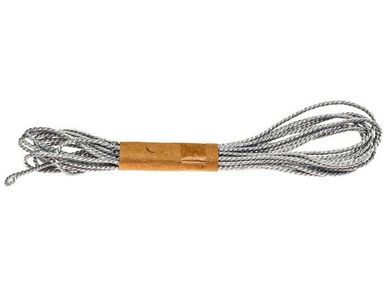 Brewis, sznurek pleciony, srebrny