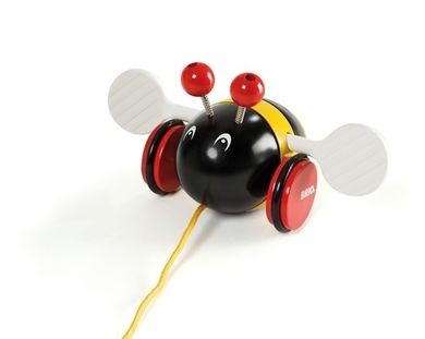 Brio, Bumblebee, drewniana zabawka do ciągnięcia