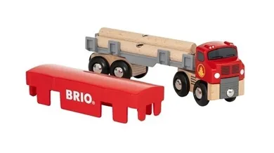 Brio World, Ciężarówka do transportu drewna, zabawka drewniana