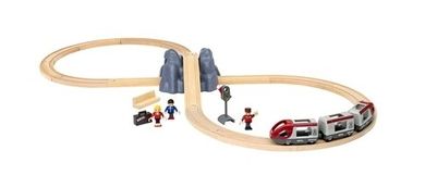 Brio World, Kolejka drewniana, zestaw startowy, 26 elemenów