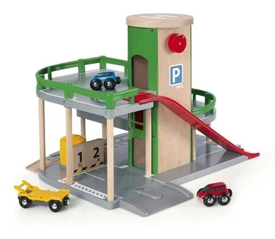 Brio World, Parking trzypoziomowy, zabawka drewniana