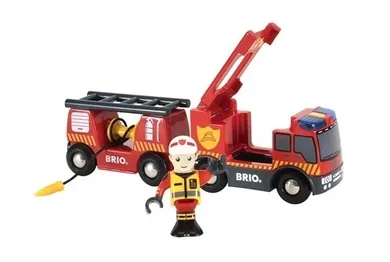 Brio World, Wóz strażacki, zabawka drewniana