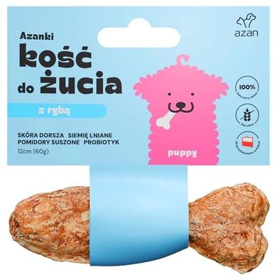 Brit, Azanki, Puppy, kość z dorszem i probiotykiem, przysmak dla psa, 12 cm