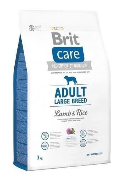 Brit Care, Adult Large Breed, Lamb & Rice, karma sucha dla psa, 3 kg