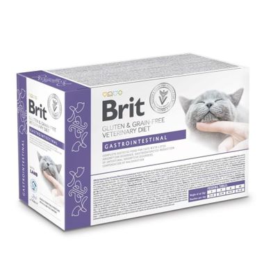 Brit, VD Cat Pouch fillets in Gravy Gastrointest, karma mokra dla kotów, 12-85g