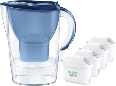 Brita, dzbanek filtrujący, 3,5l, Marella XL + 4 wkłady, Maxtra Pro Pure Performance, niebieski