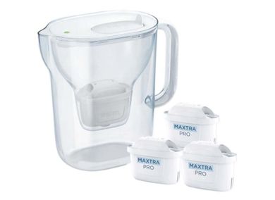 Brita, Style Essential, dzbanek filtrujący, 3 wkłady MaxtraPro PP, biały