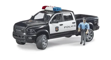Bruder, Dodge RAM 2500, pojazd policyjny + figurka, 1:16